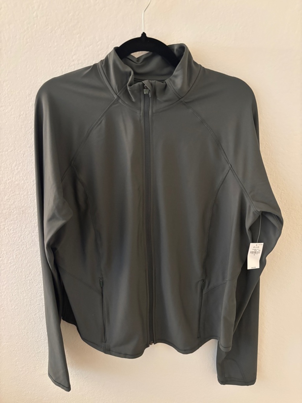 Olive Green Full-Zip Performance Jacket - Women's Lightweight Active Layer